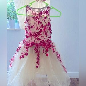 Ballet Costume with Res Appliqués and Headpiece! Size 8/9